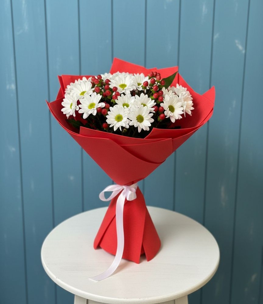 Букет цветов из: Хризантемы в Котово