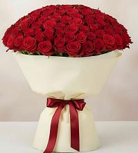 Букет 101 Красная роза Милано в Котово