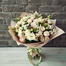 Букет цветов из:  Альстромерии, Розы и Хризантемы #REPLACE_PRED# Котово