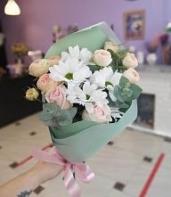 Букет милый в Котово Букет цветов из: Хризантемы и Розы в Котово