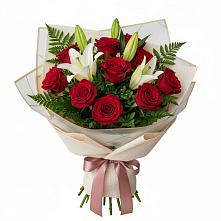 Букет цветов из:  Лилии и Розы в Котово
