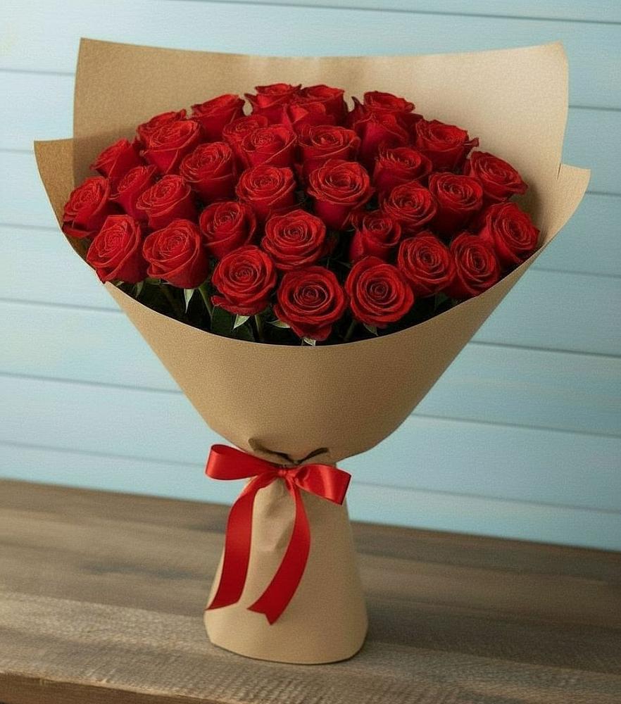 Букет Красные розы Милано в Котово