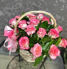 Цветочная композиция из Розы в корзине в Котово