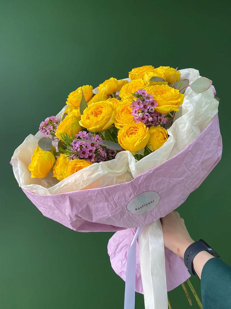 Кустовые желтые розы в Котово Букет Кустовые желтые розы в Котово