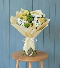 Букет цветов из:  Хризантемы и Розы в Котово