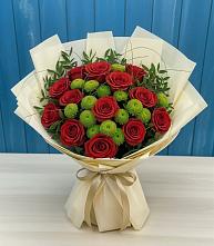 Букет цветов из:  Розы и Хризантемы в Котово