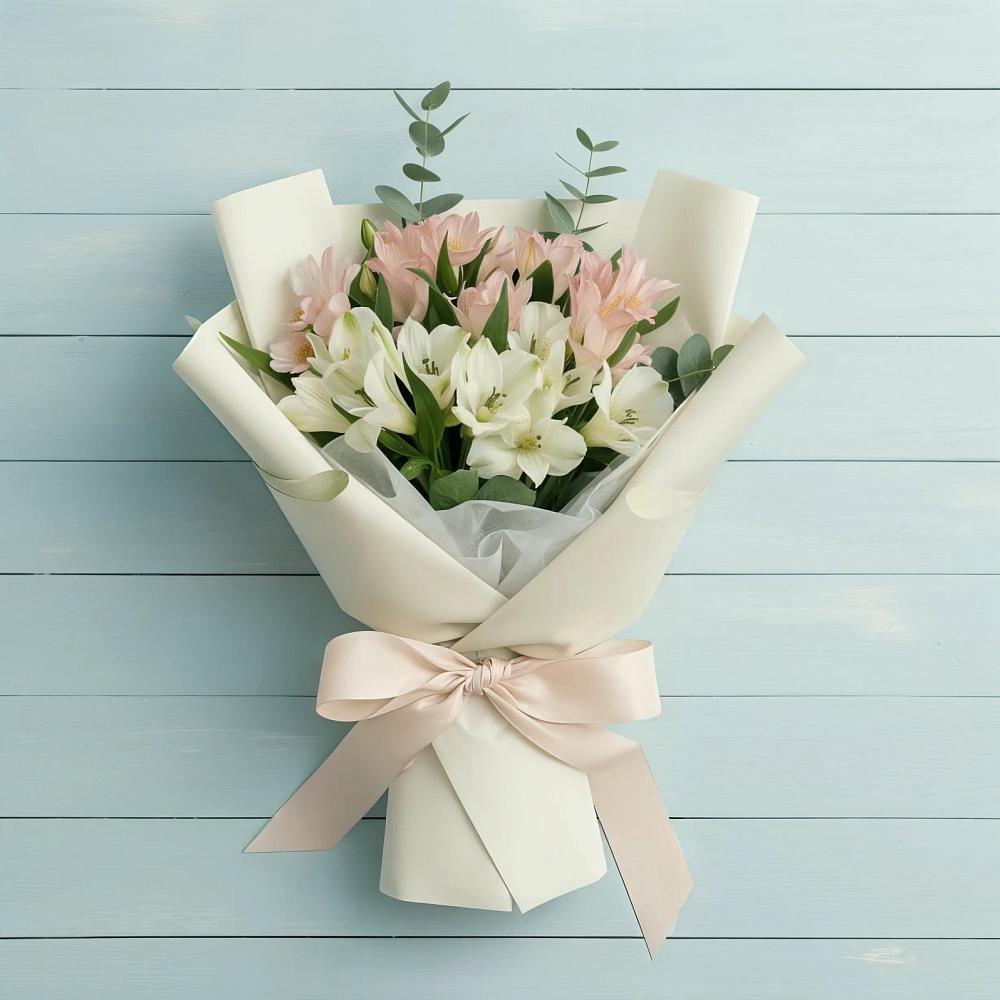 Букет цветов из: Альстромерии в Котово