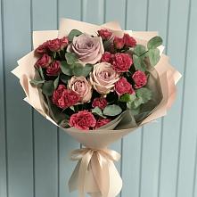 Букет цветов из:  Гвоздики и Розы в Котово