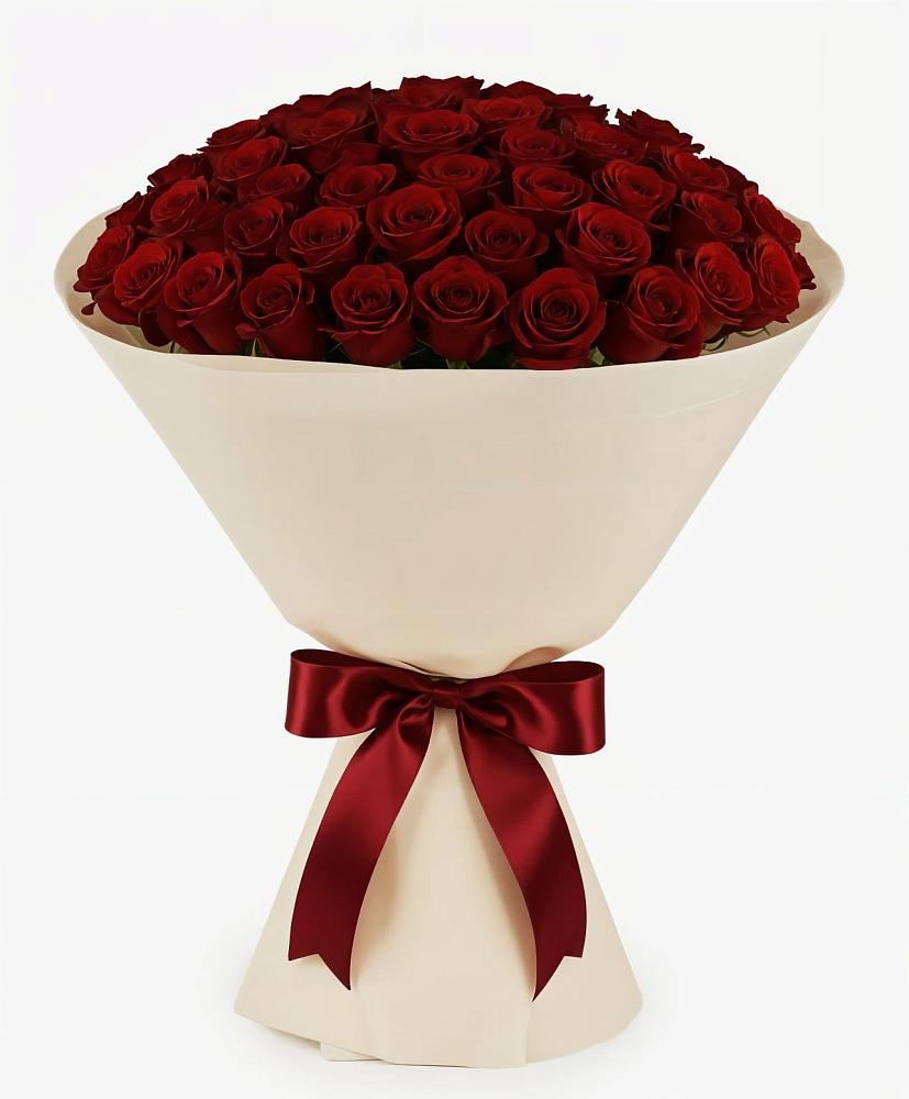 Букет 101 Бордовая роза Блэк Бакарра в Котово