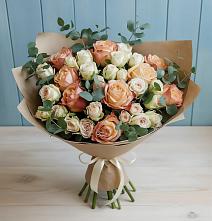 Букет цветов из:  Альстромерии и Розы в Котово