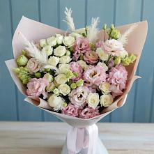 Букет цветов из:  Альстромерии и Розы в Котово